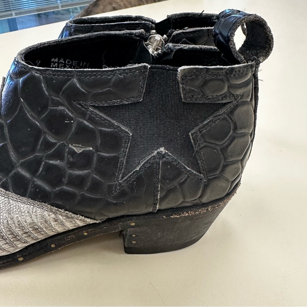 Free People FarylRobin Westley Womens Studded Leather Star Western Ankle Booties - Picture 10 of 12
